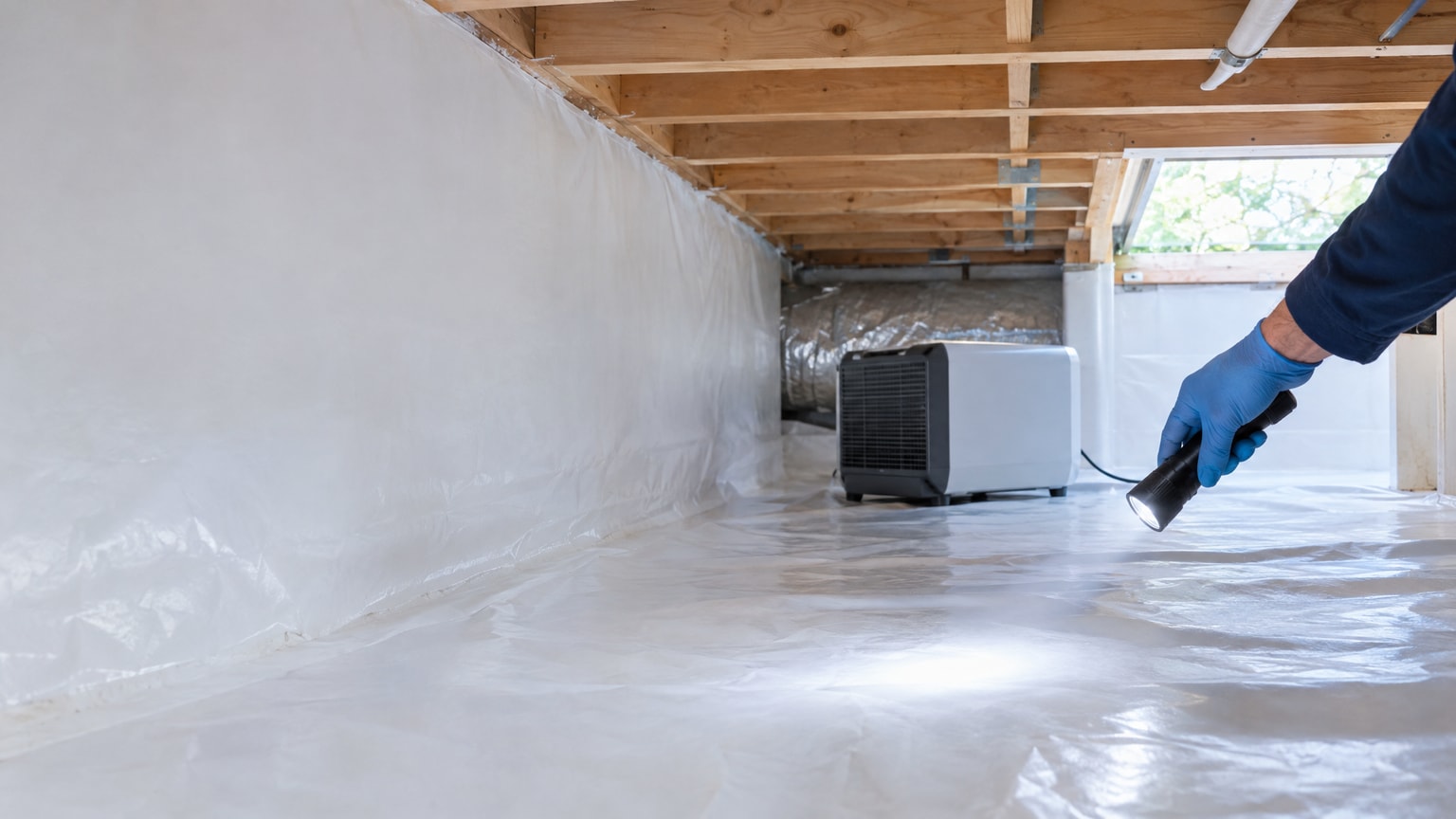 Crawlspace with moisture issues