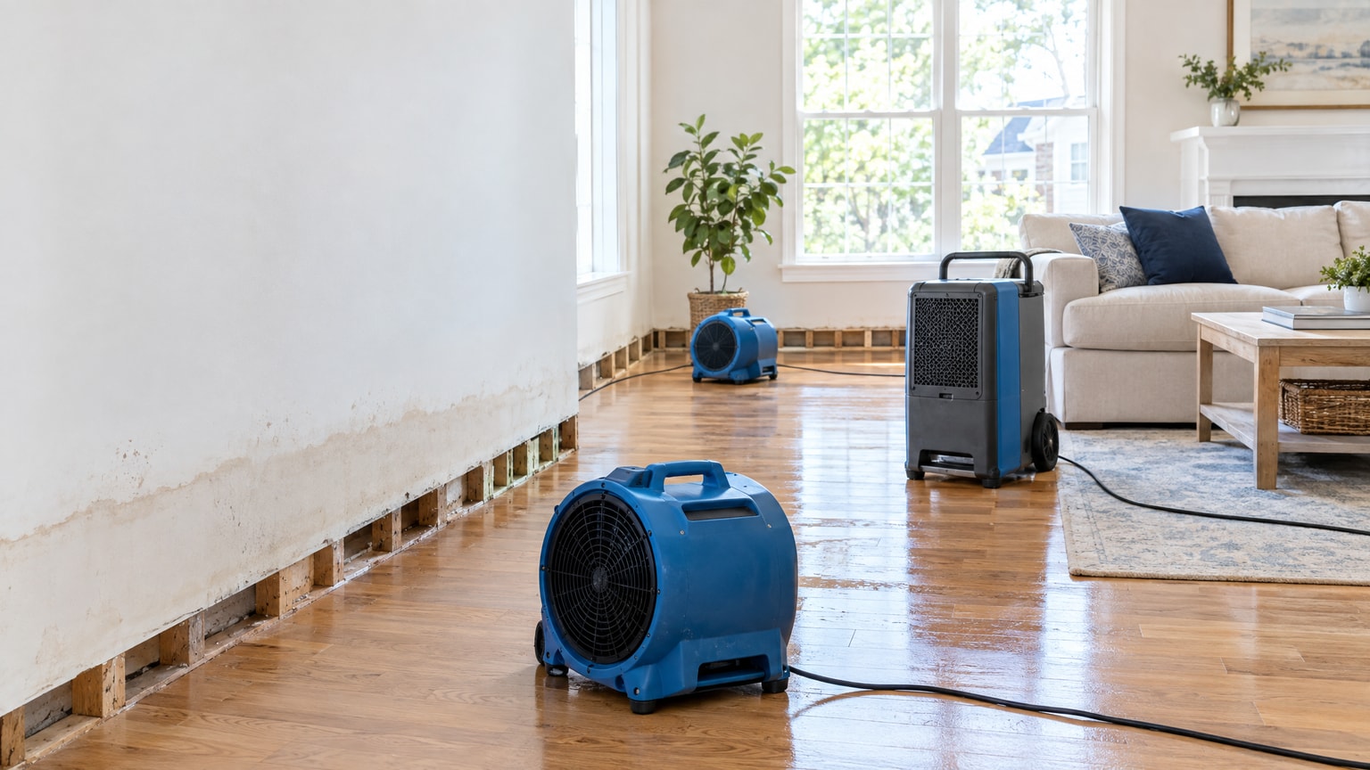 Water damage and flooding leading to mold growth