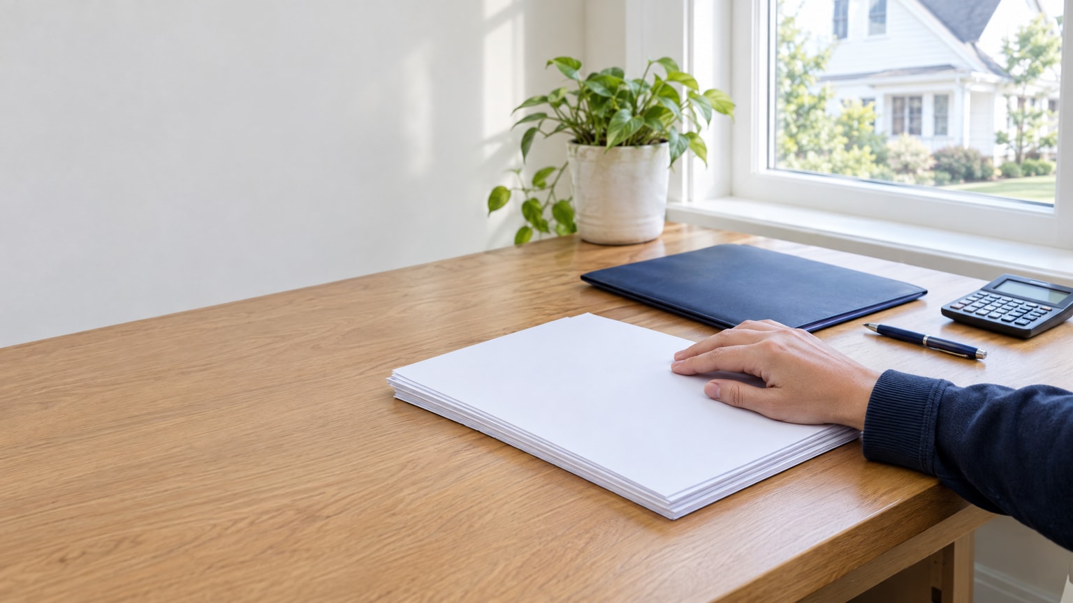 Homeowner reviewing insurance documents for mold coverage