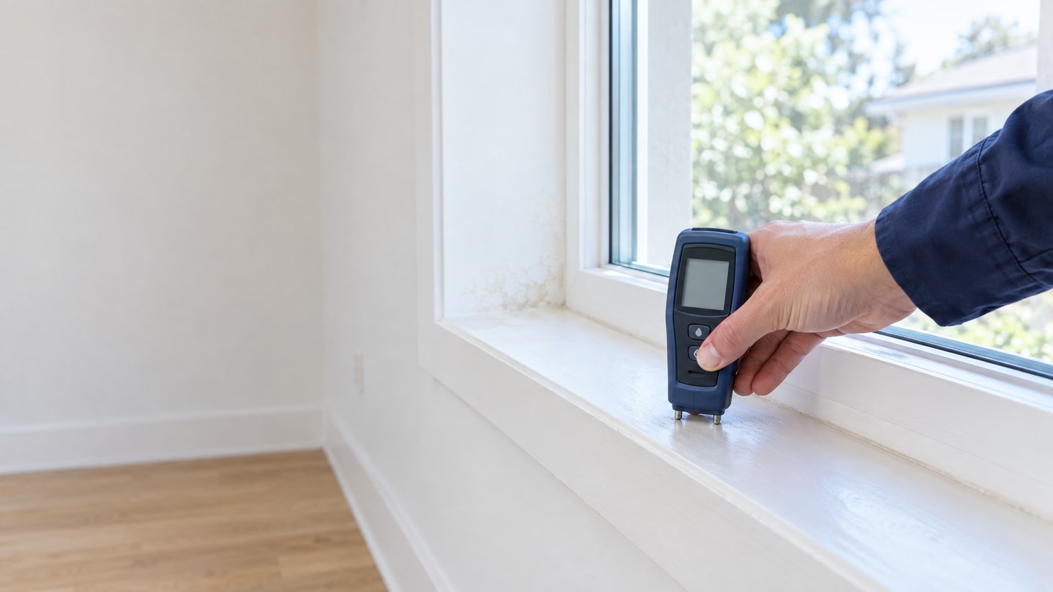 Property inspection for moisture risks