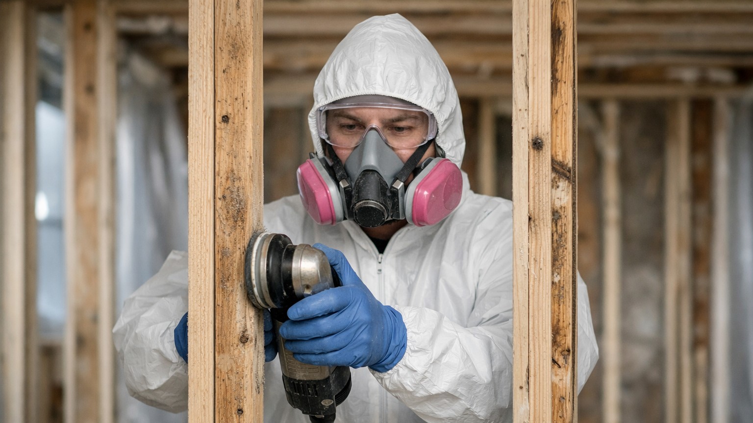 Mold growth on wood framing and structural lumber